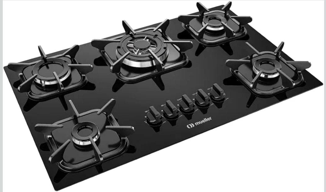 Cooktop de cinco bocas